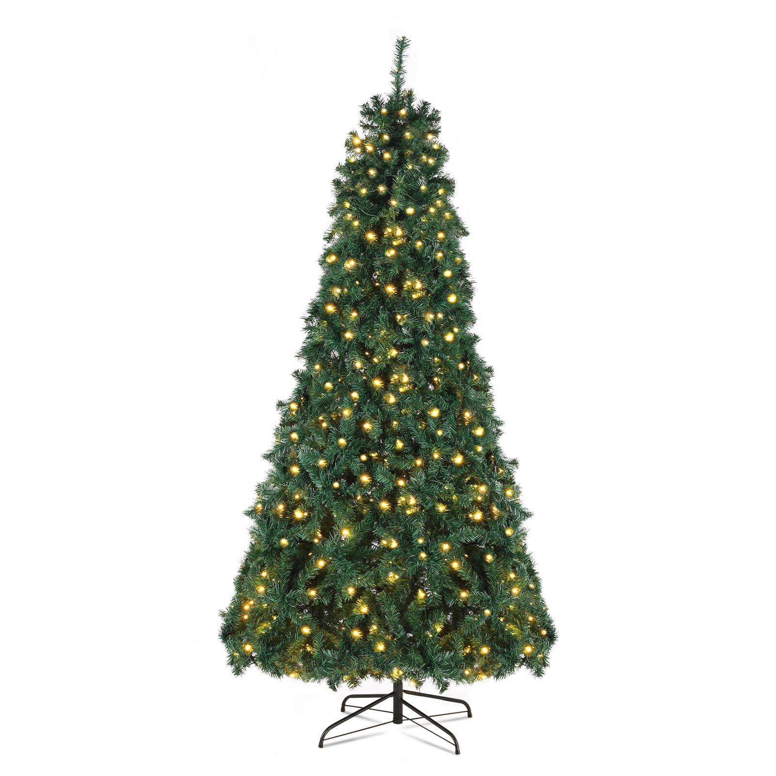 Alt View 6. Spaco - Spaco 7ft Automatic Tree Structure PVC with 450 Lights 8 Modes 1050 Branches - Green.