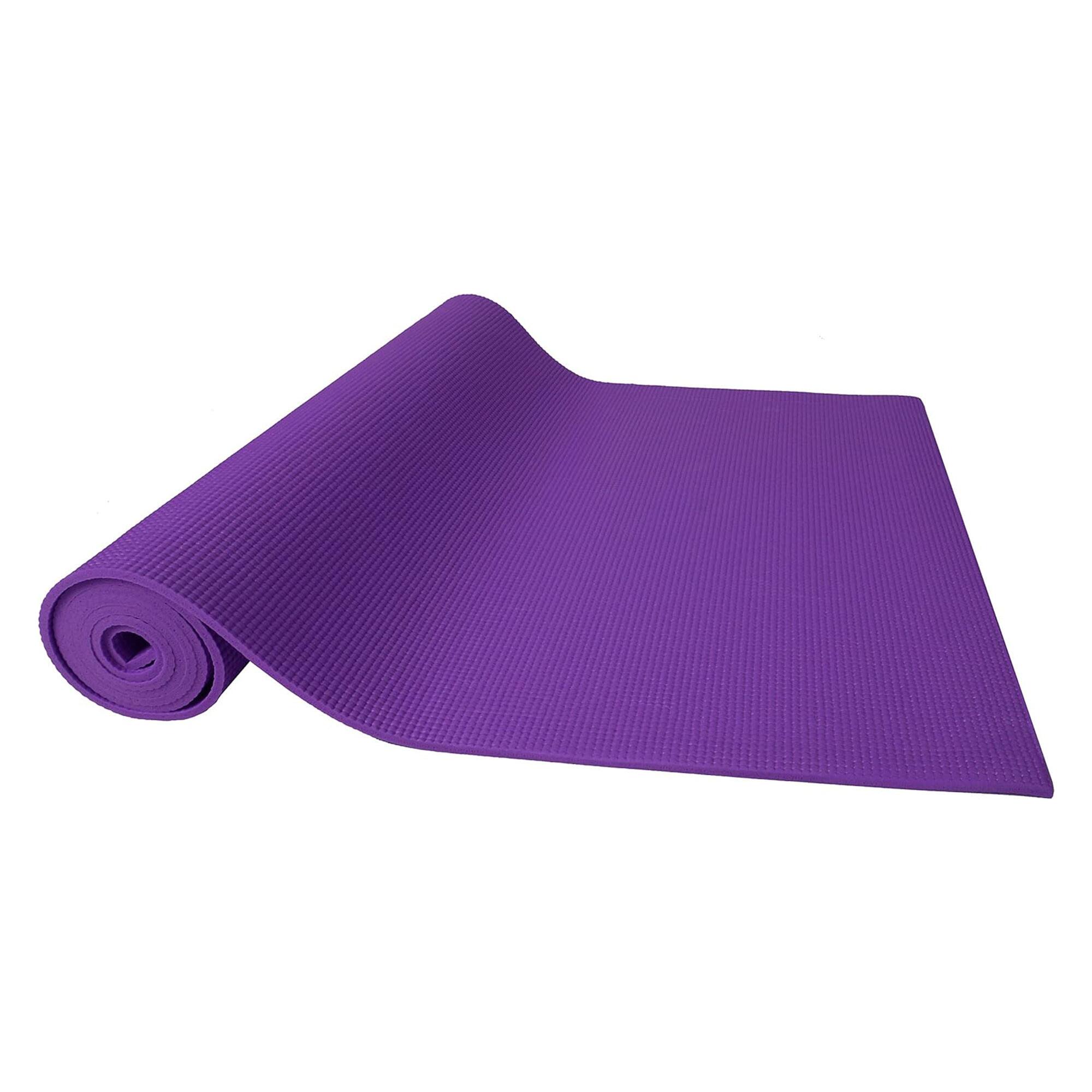 Alt View 10. Signature Fitness - Signature Fitness All Purpose High Density No Tear Exercise Mat w/Strap, Purple - Purple.