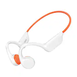 PRIMEPLUS - Swimming IPX8 Waterproof Bone Conduction Headphones, Bluetooth 5.4 & MP3 Mode Headset Sports Wireless Earbuds - Orange