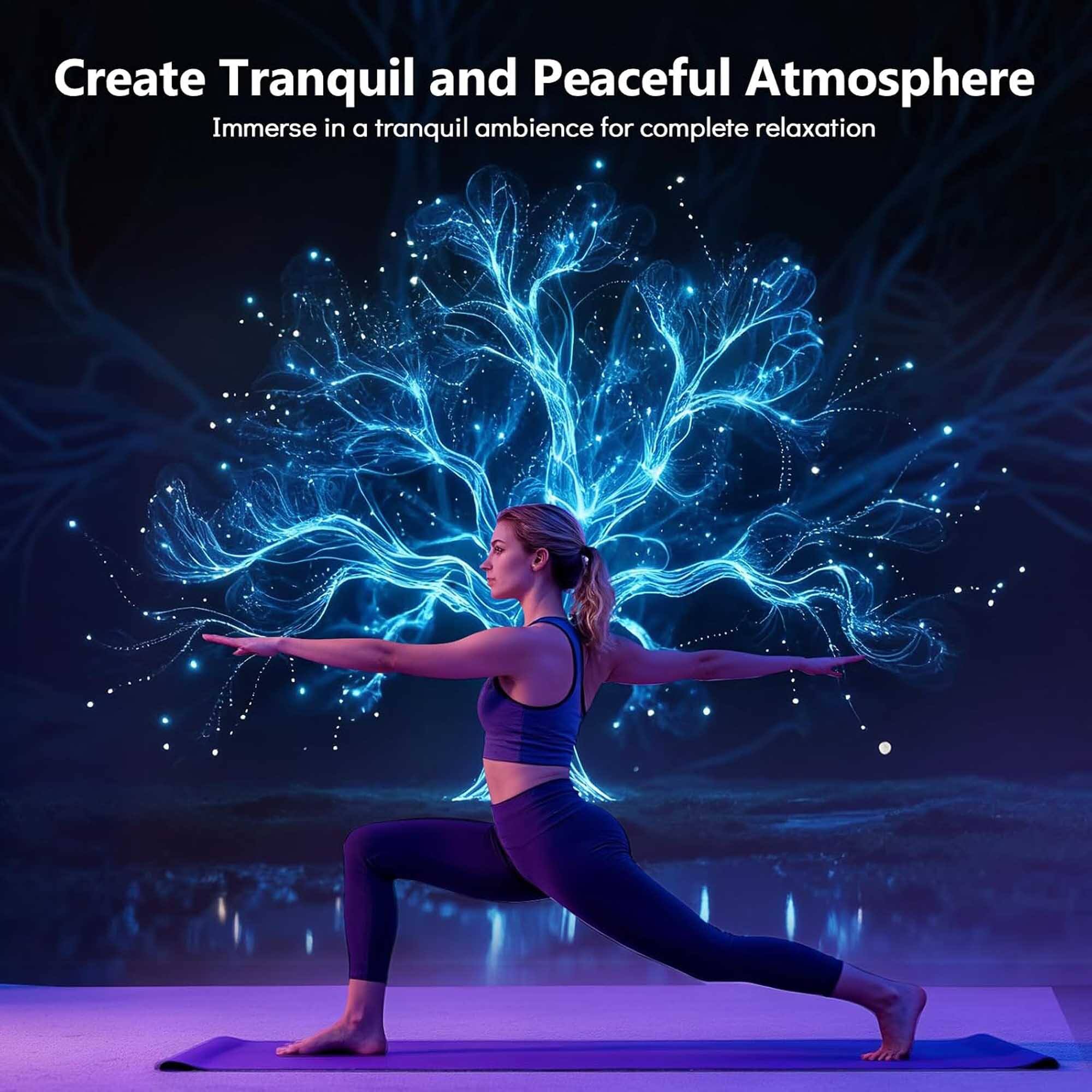 Create Tranquil and Peaceful Atmosphere  
Immerse in a tranquil ambience for complete relaxation
