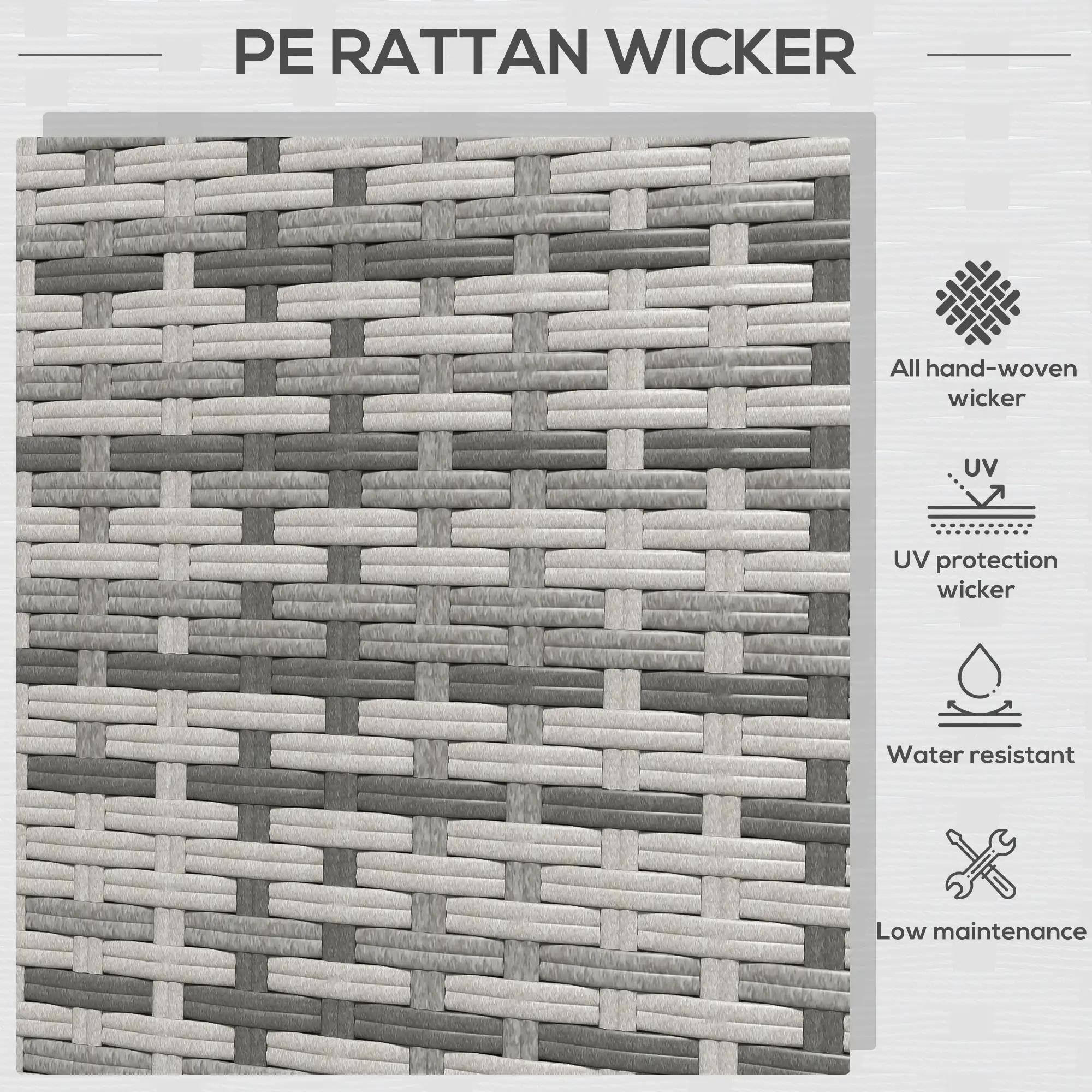 PE RATTAN WICKER All hand-woven wicker UV protection wicker Water resistant Low maintenance