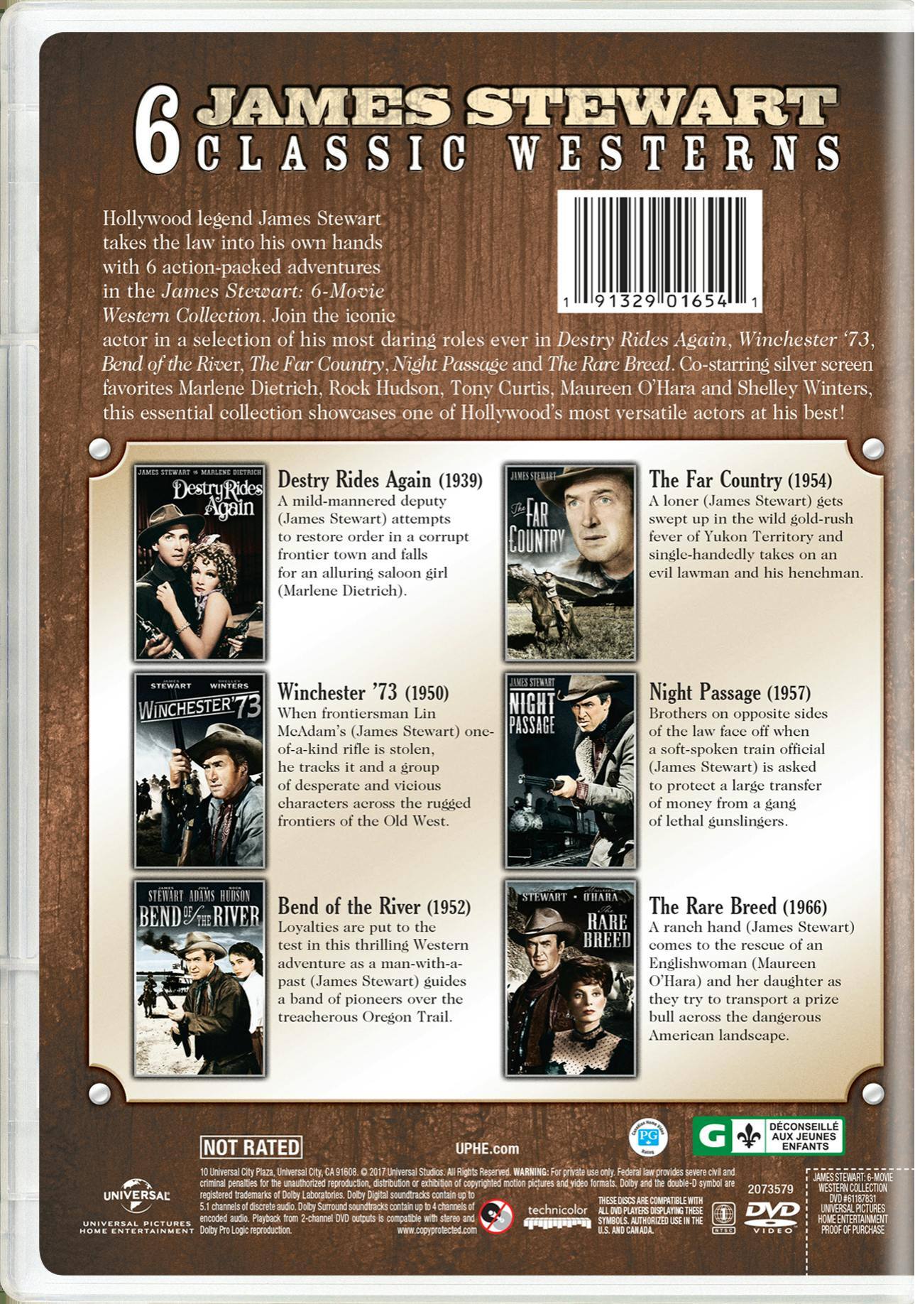 Angle. James Stewart: 6-movie Western Collection (DVD Set) [DVD].