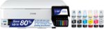 EPSON Save - P - swcoa 80% repllacement bolies Upto FL cartridges when printing dosumenda* SD on ink with low-cost Save replacement bottles Up to 80% vs. ink cartridges documents* when printing.