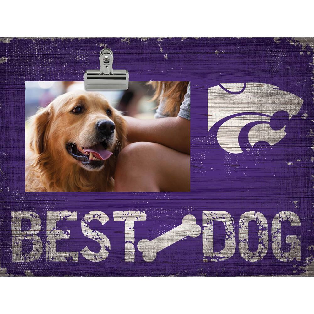 Kansas State Wildcats 10.5" x 8" Best Dog Clip Photo Frame