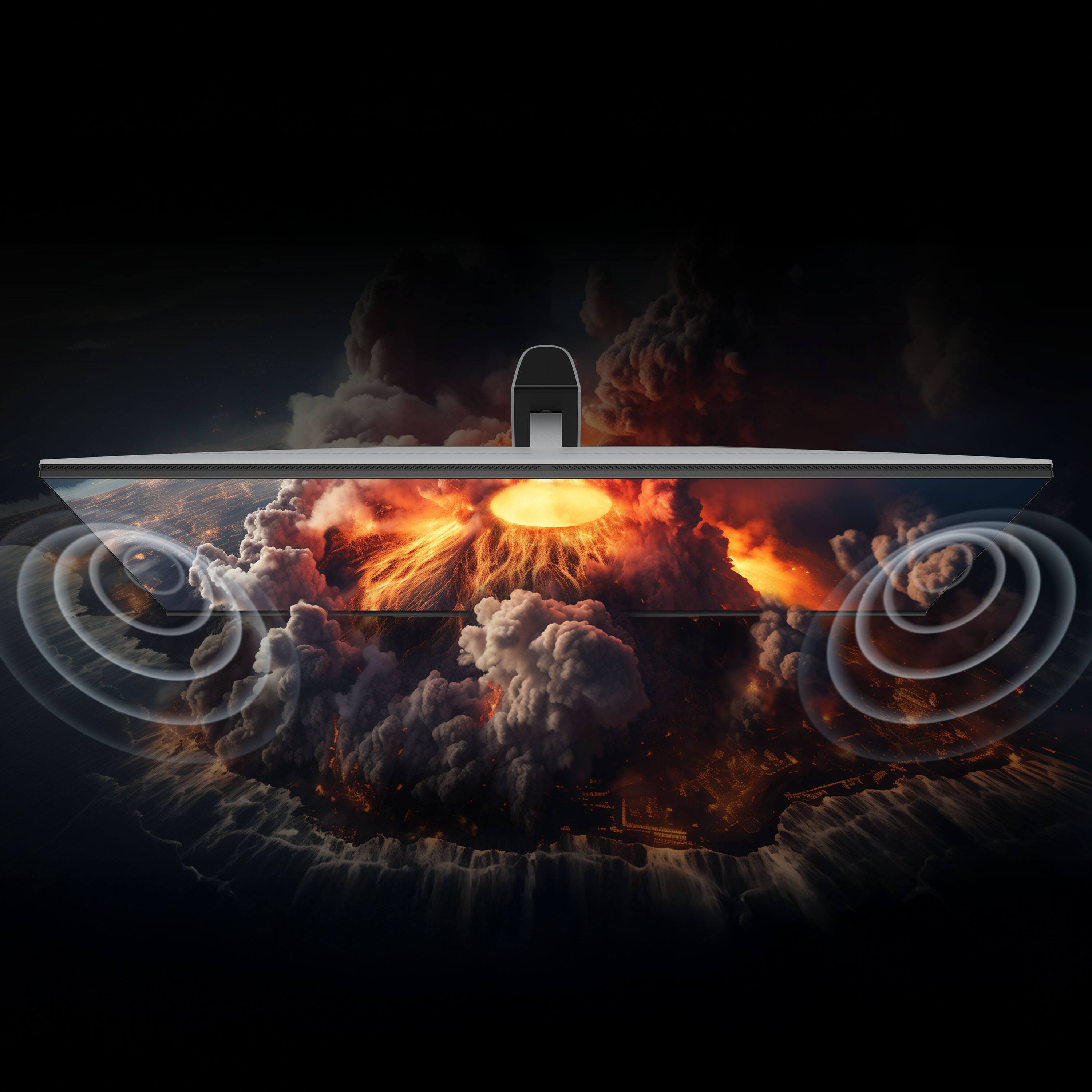 Alt View 17. TCL - 32" R84 Series 4K UHD HDR QD-Mini LED Gaming Monitor - Black and White.