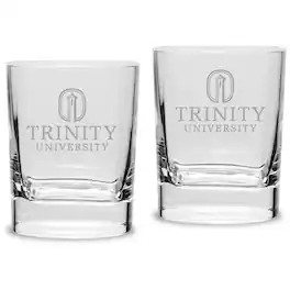 Jardine - Trinity Tigers 11.75oz. Square Double Old Fashioned Glass Set - Multicolor
