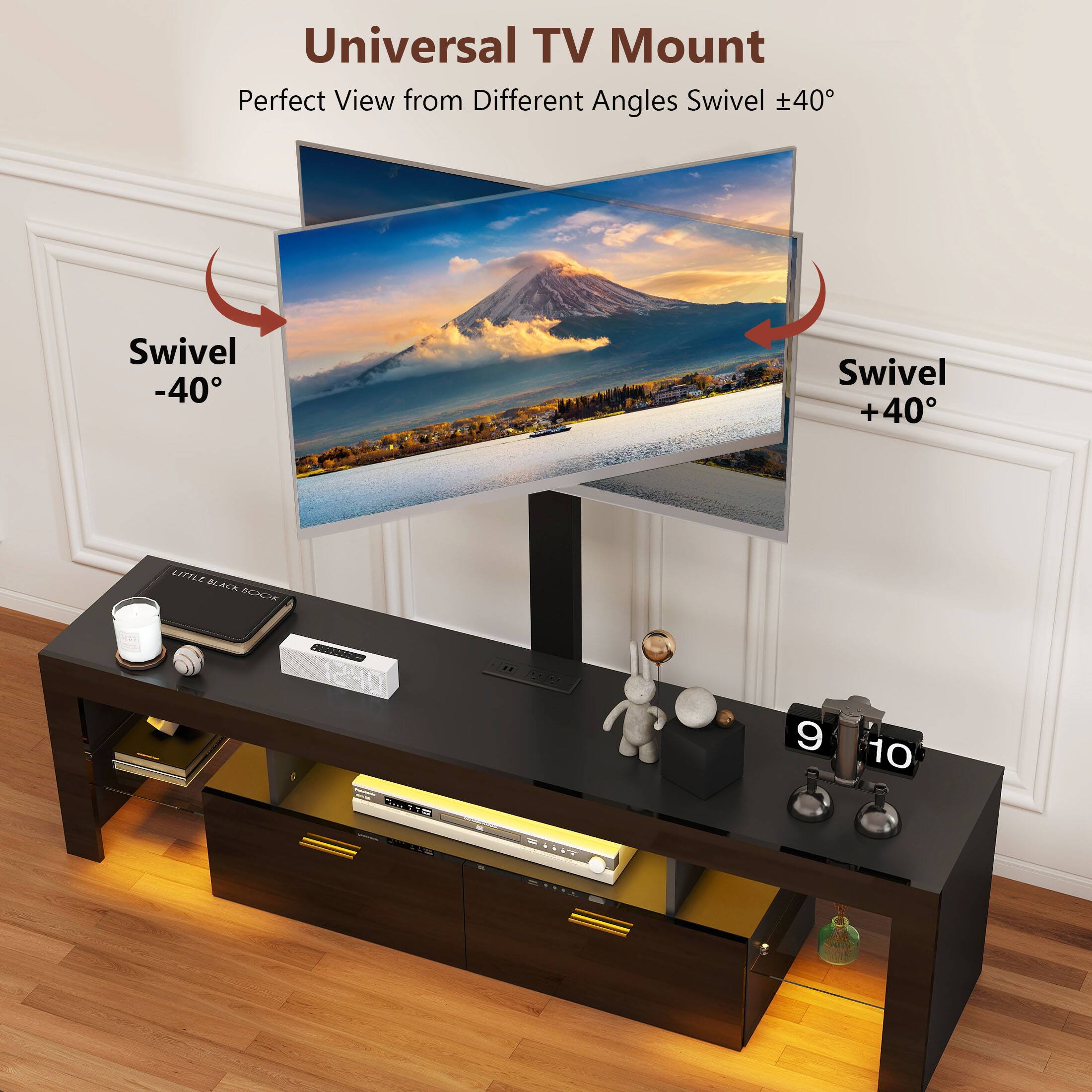 Universal TV Mount, Perfect View from Different Angles, Swivel -40, Swivel +40, LITTLE BLACK, 1240 CREN Ca, MIPr, 9, 10