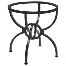 Coaster Co. of America - Aviano Round Metal Dining Table Base Gunmetal - Black