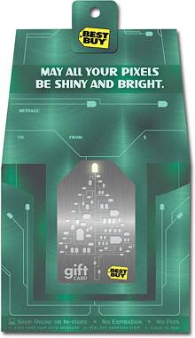 Front Large. Best Buy GC - $25 Pixel Tree Gift Card.