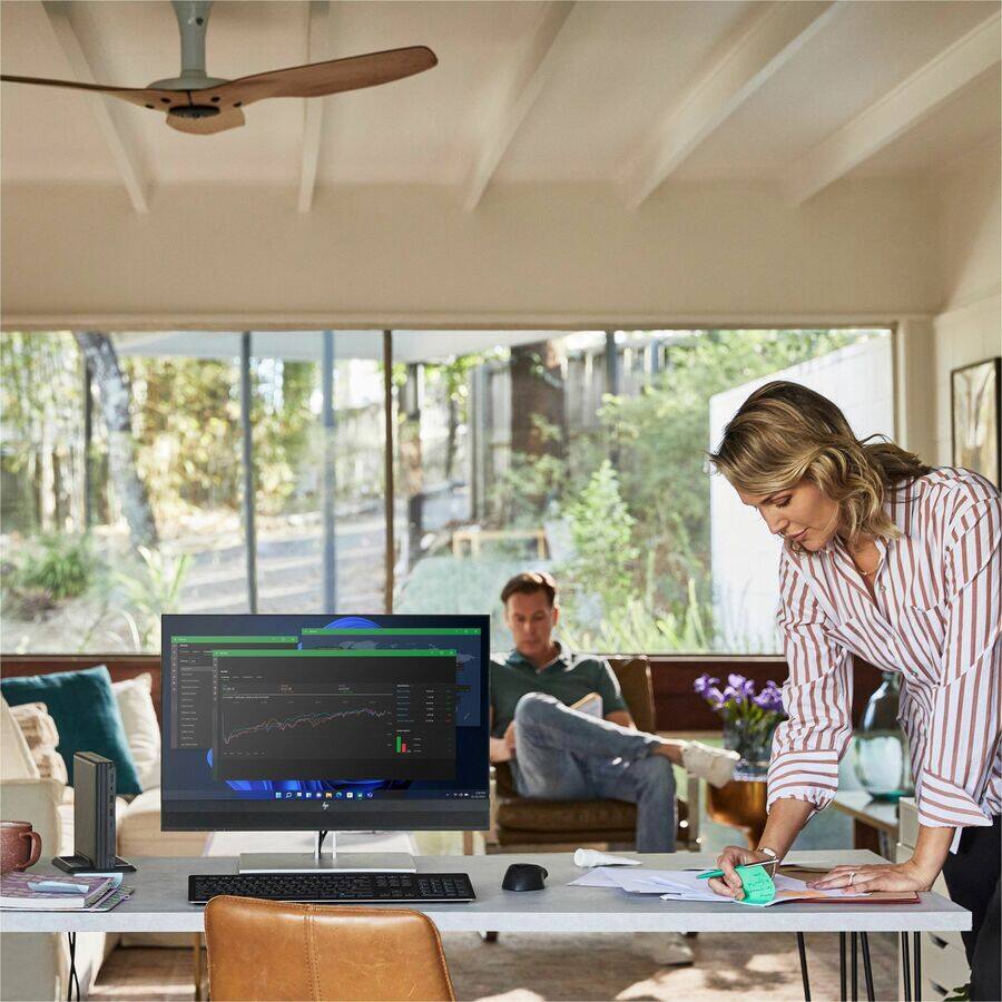 Alt View 5. HP - HP Elite Mini 800 G9 Desktop Computer - Intel Core i5 12th Gen i5-12500T - vPro Technology - 16 GB - 256 GB SSD - Mini - Unknown.