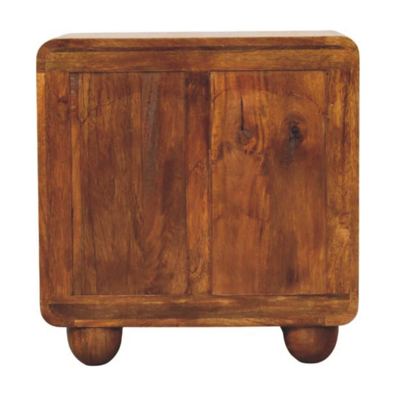Alt View 6. Artisan Furniture - Artisan Furniture Solid Wood Three Drawer Mini Chest, Brown - Brown.