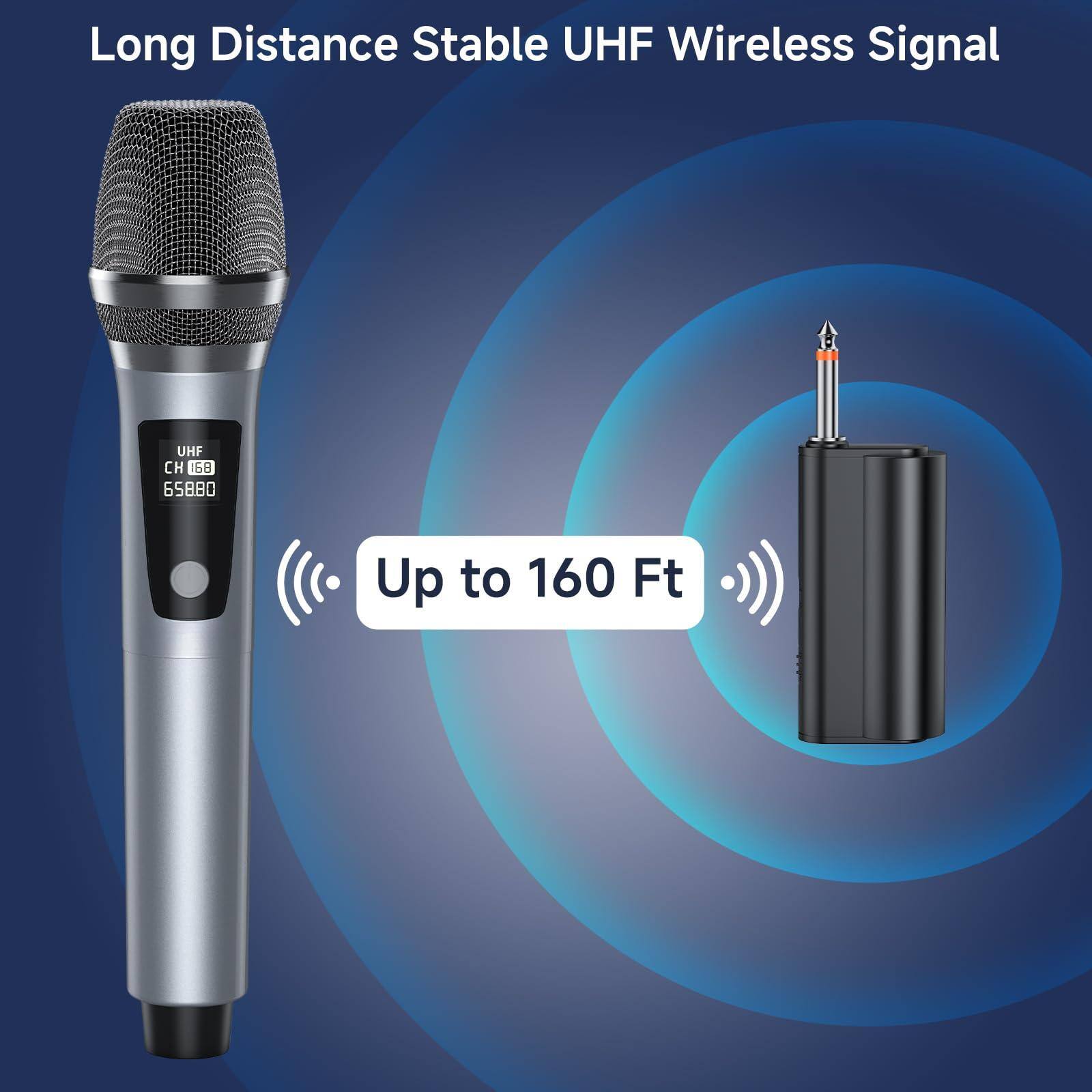 Long Distance Stable UHF Wireless Signal  
UHF CH 168 65880  
Up to 160 Ft