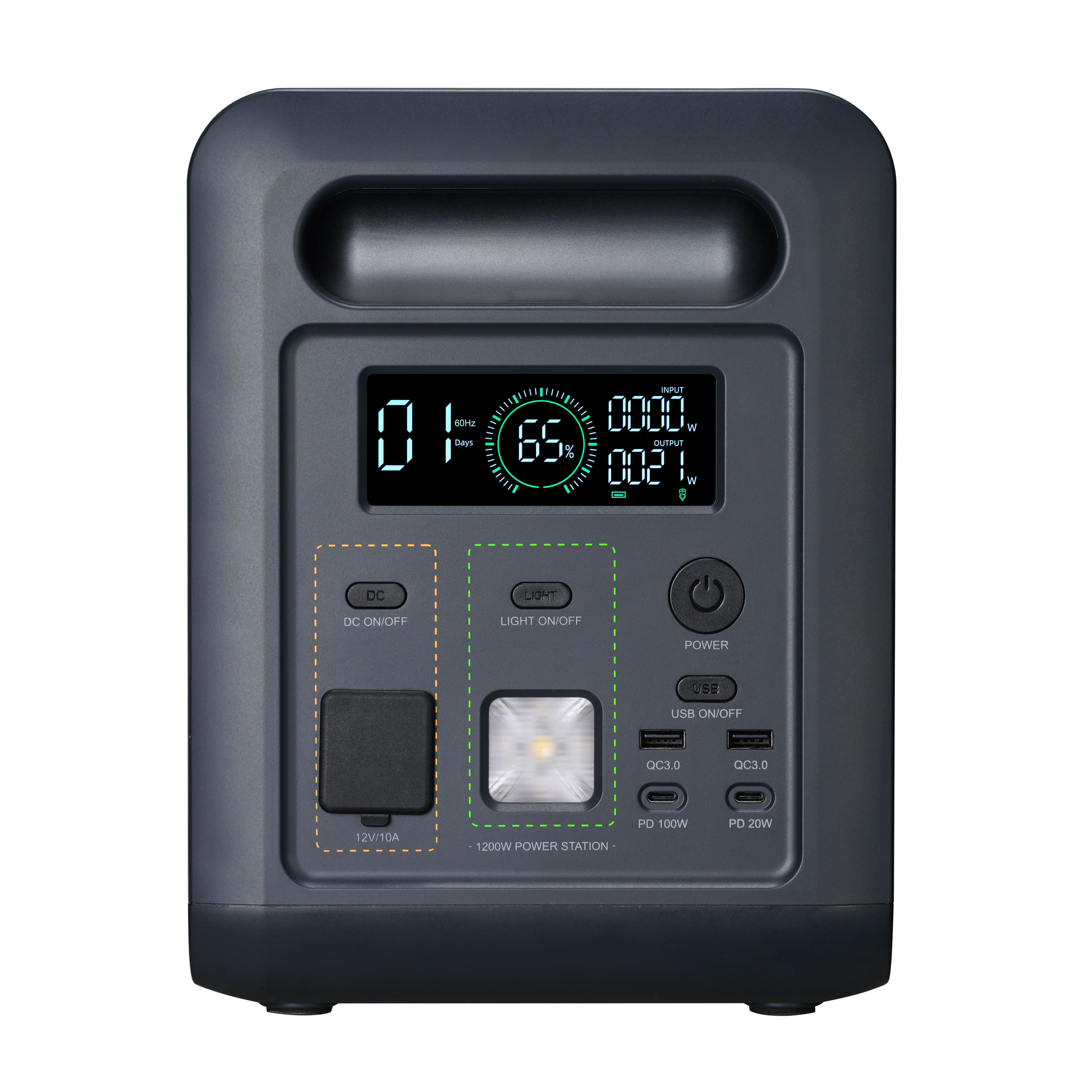 Fremo - X1200 Portable Power Station (1024 Wh Capacity) - Gray