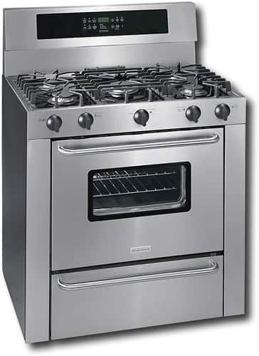 Angle Standard. Frigidaire - 36" Self-Cleaning Freestanding Gas Range - Stainless-Steel.