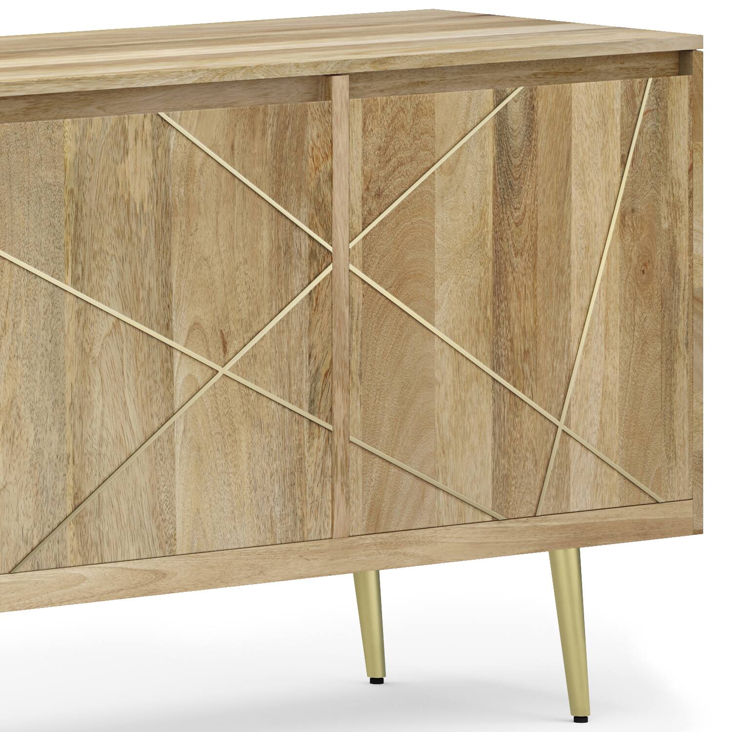 Alt View 7. Simpli Home - Jager SOLID MANGO WOOD Sideboard Buffet in Natural - Natural.