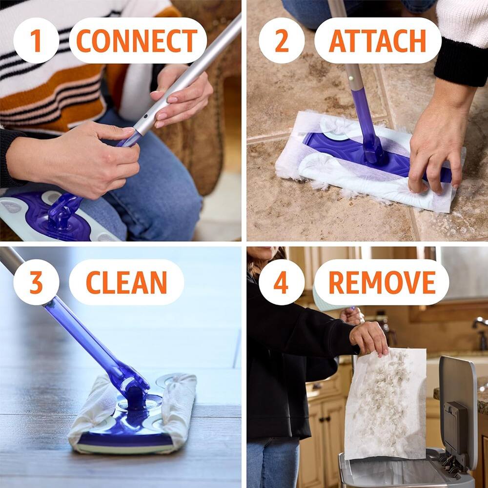 1. CONNECT  
2. ATTACH  
3. CLEAN  
4. REMOVE