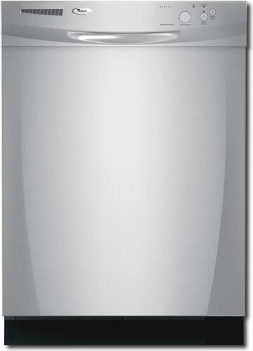 Front Standard. Whirlpool - Gold 24" Tall Tub Built-In Dishwasher - Stainless-Steel.