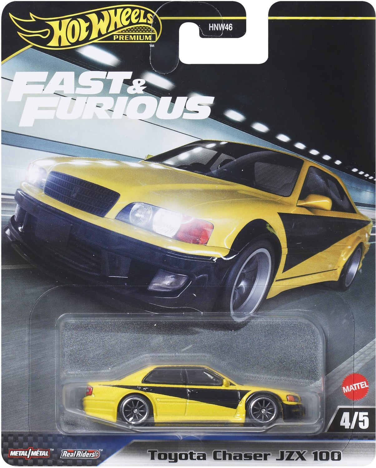Mattel - Fast & Furious Hot Wheels Premium: 1998 Toyota Chaser JZX100 - COLLECTIBLES - Multicolor