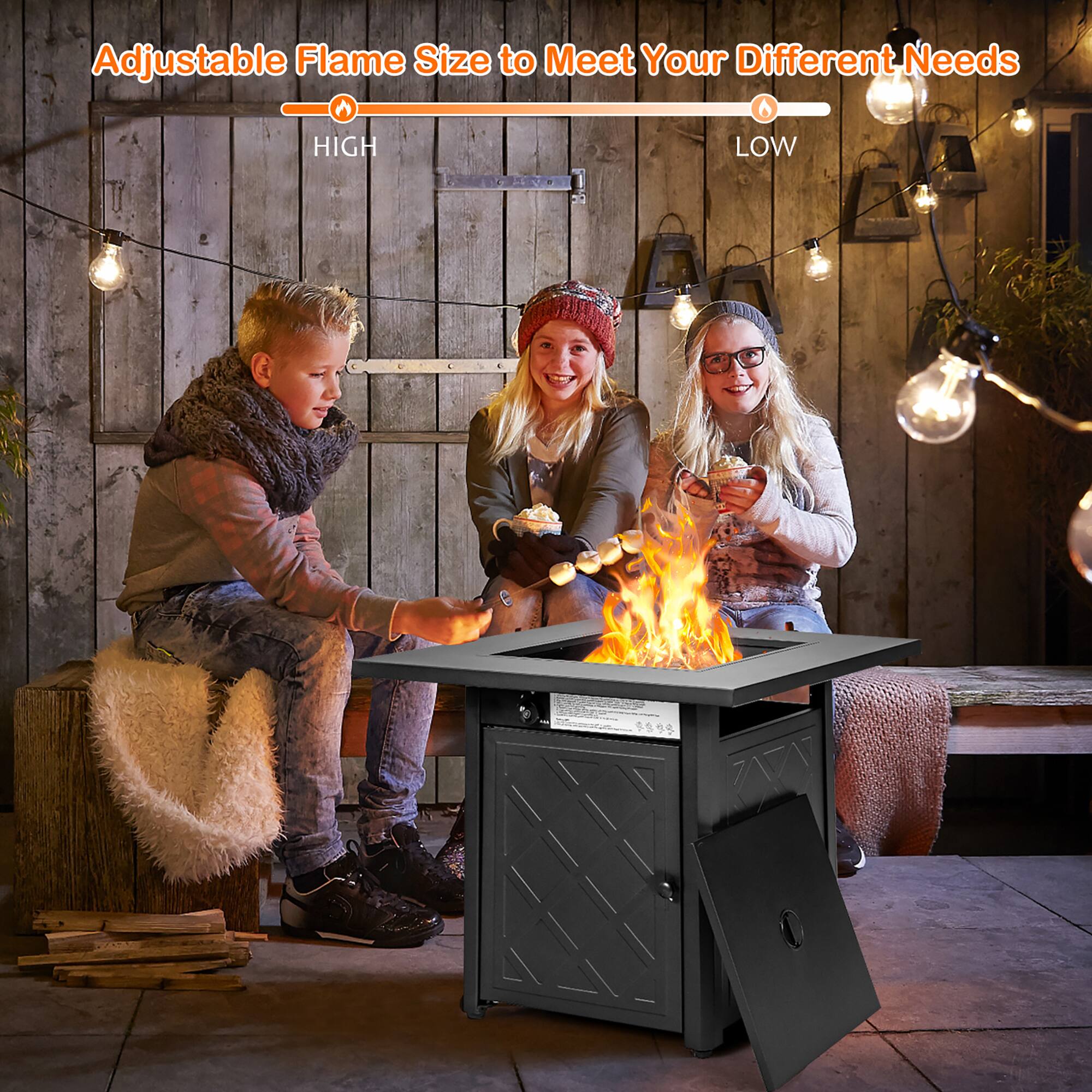 Adjustable Flame Size to Meet Your Different Needs

HIGH

LOW