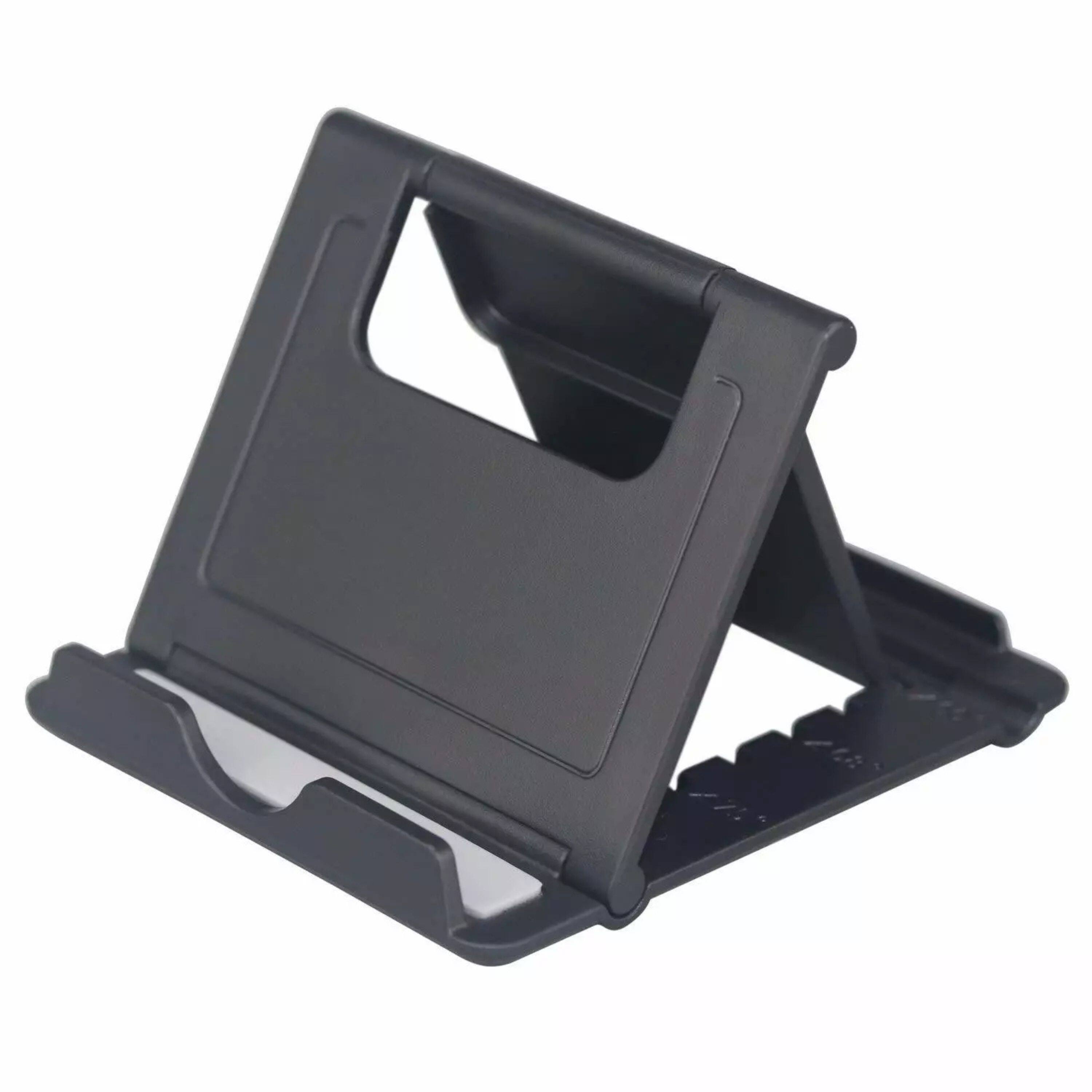 Front. Kitcheniva - Adjustable Desk Mount Phone Holder Cradle - Black.