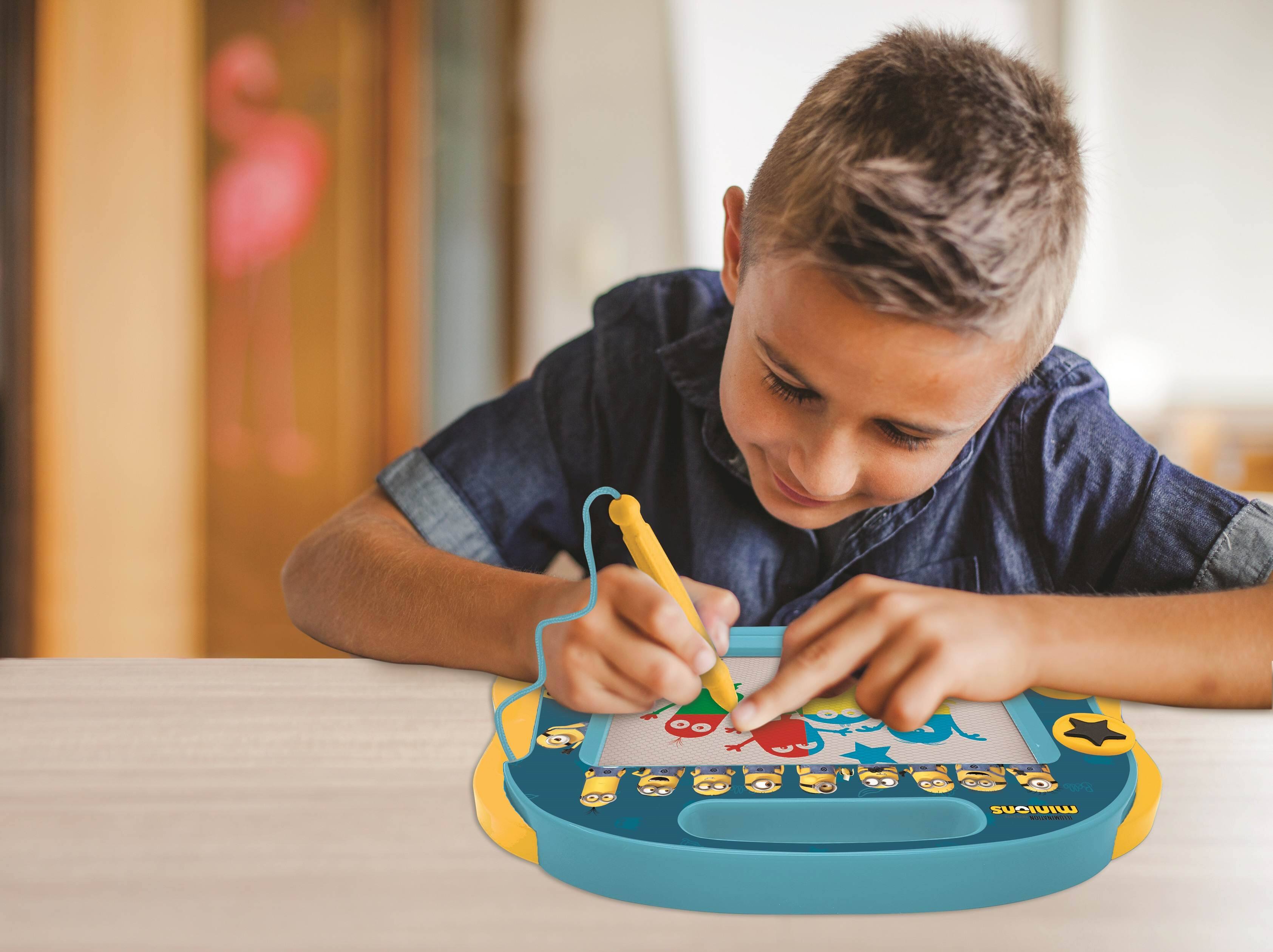 Alt View 8. Lexibook - Minions Magnetic Multicolor Drawing Board with Accessories A5 Format.