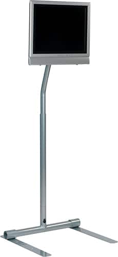 Peerless - VisionPoint Pedestal Stand for Most 10" - 30" LCD Displays - Black - Angle