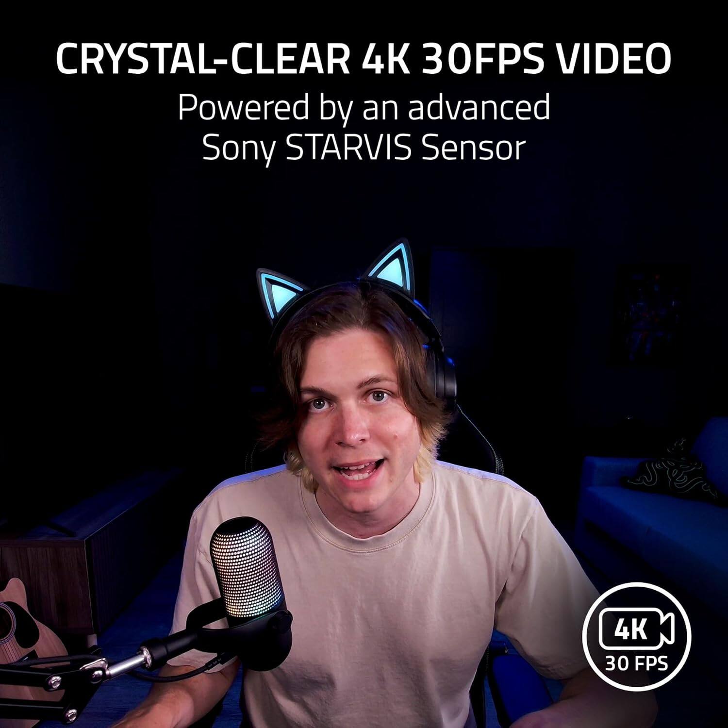 CRYSTAL-CLEAR 4K 30FPS VIDEO  
Powered by an advanced Sony STARVIS Sensor