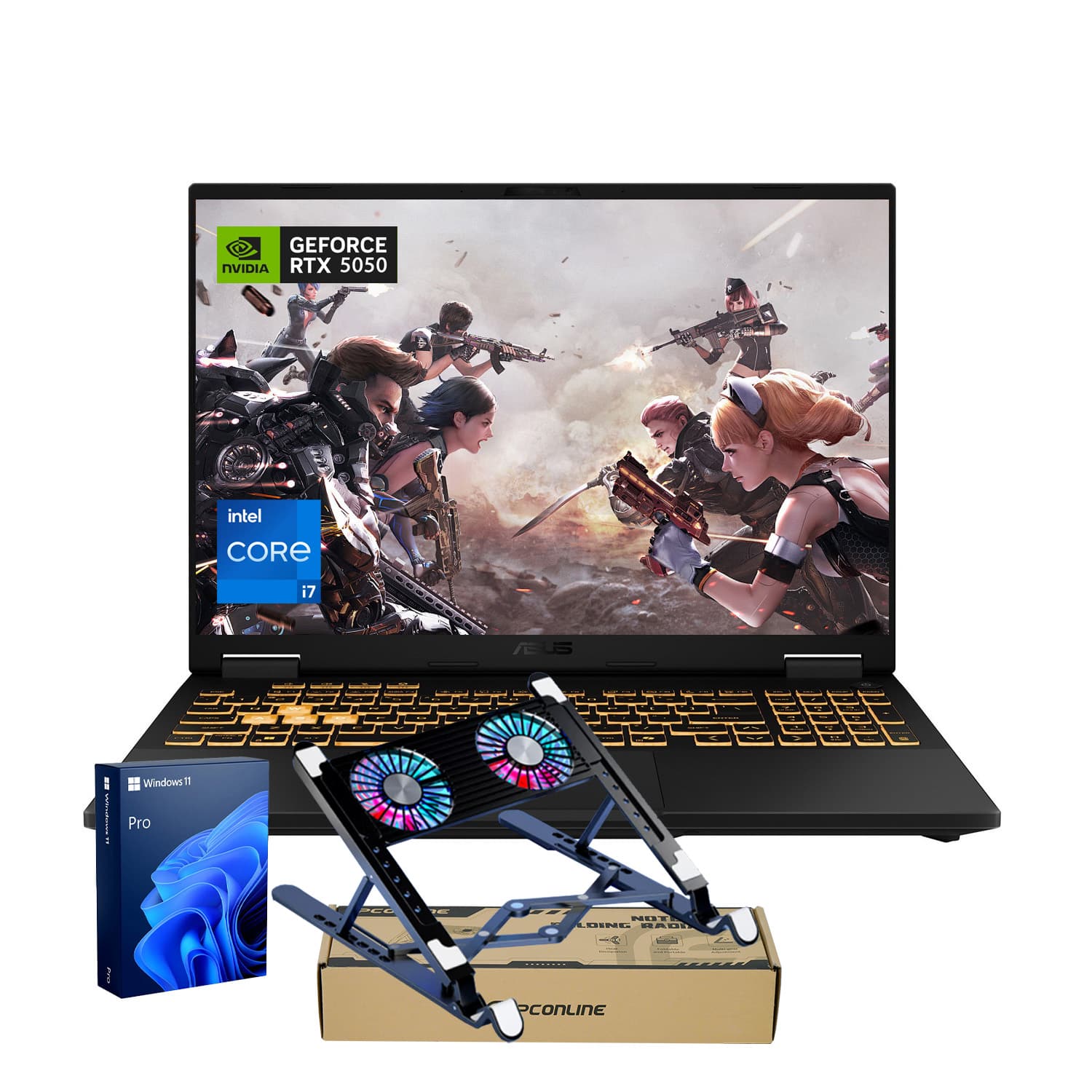 ASUS - TUF F16 16" FHD+ Gaming Laptop - Intel Core i7-14650HX 64GB RAM - 2TB SSD - NVIDIA GeForce RTX 5050 - PCO LT Cooler - Gray