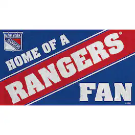 Evergreen Enterprises - New York Rangers 18" x 30" Team Turf Mat - Multicolor