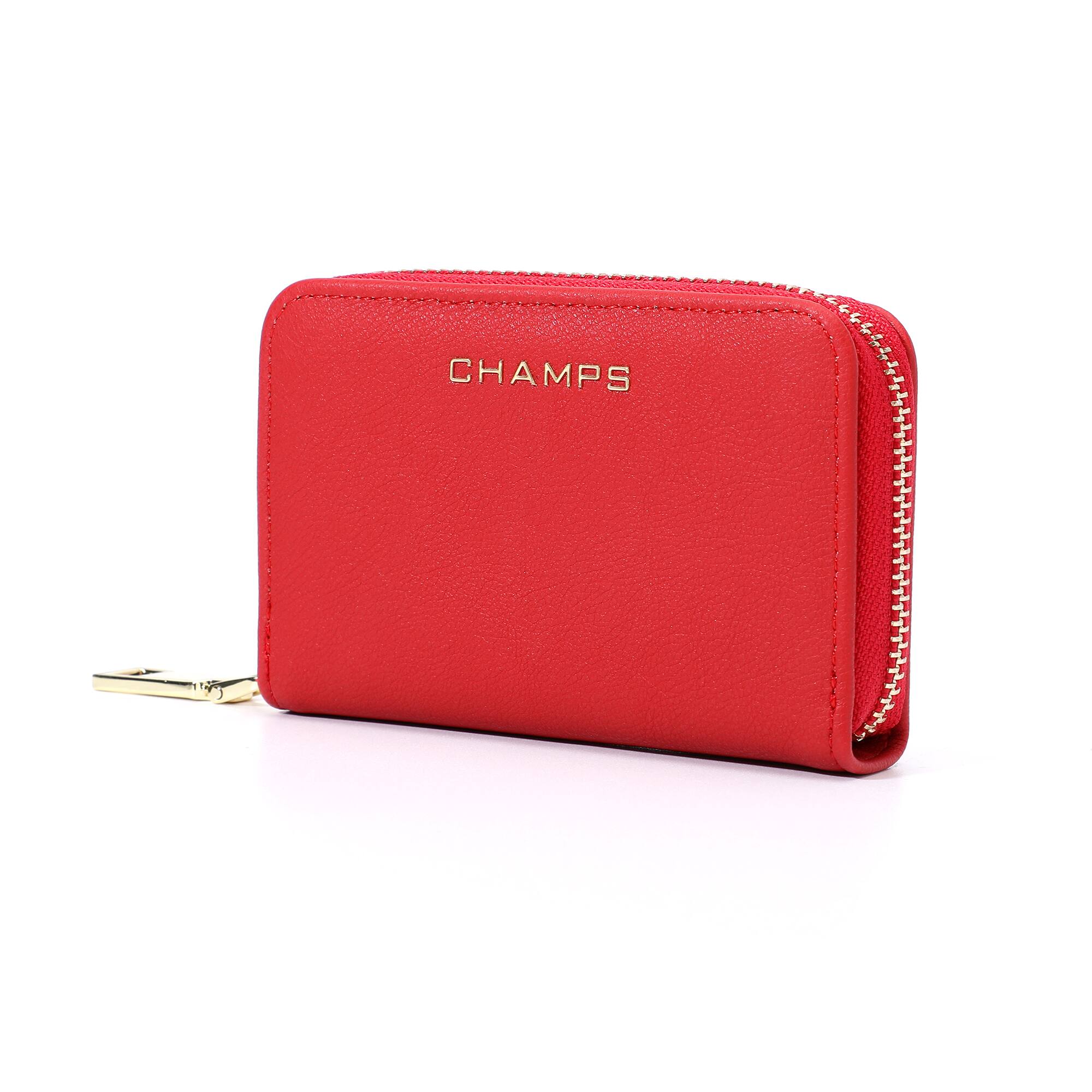 Angle. Champs - Iconic Collection Palm Wallet - Red.