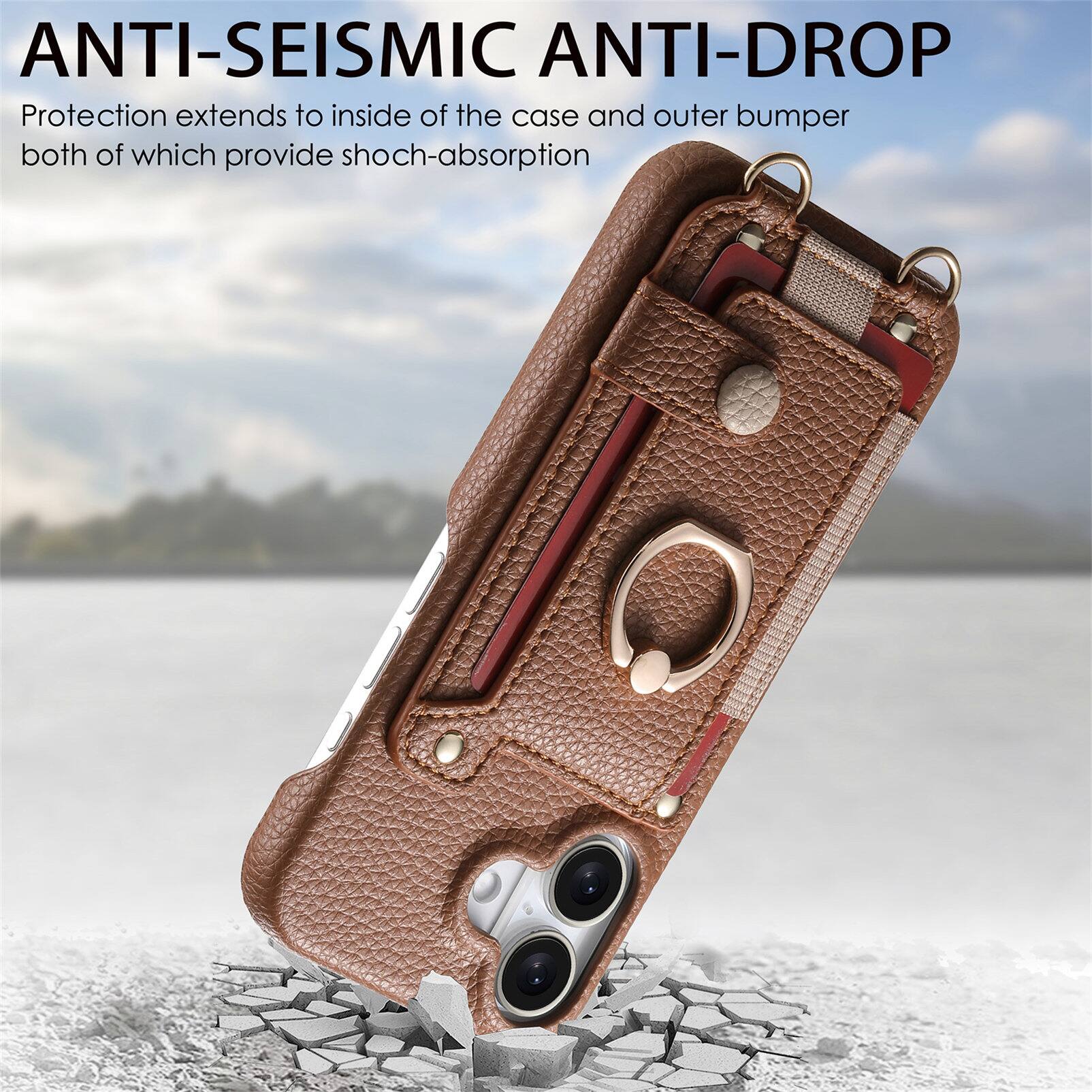 ANTI-SEISMIC ANTI-DROP  
Protection extends to inside of the case and outer bumper both of which provide shock-absorption