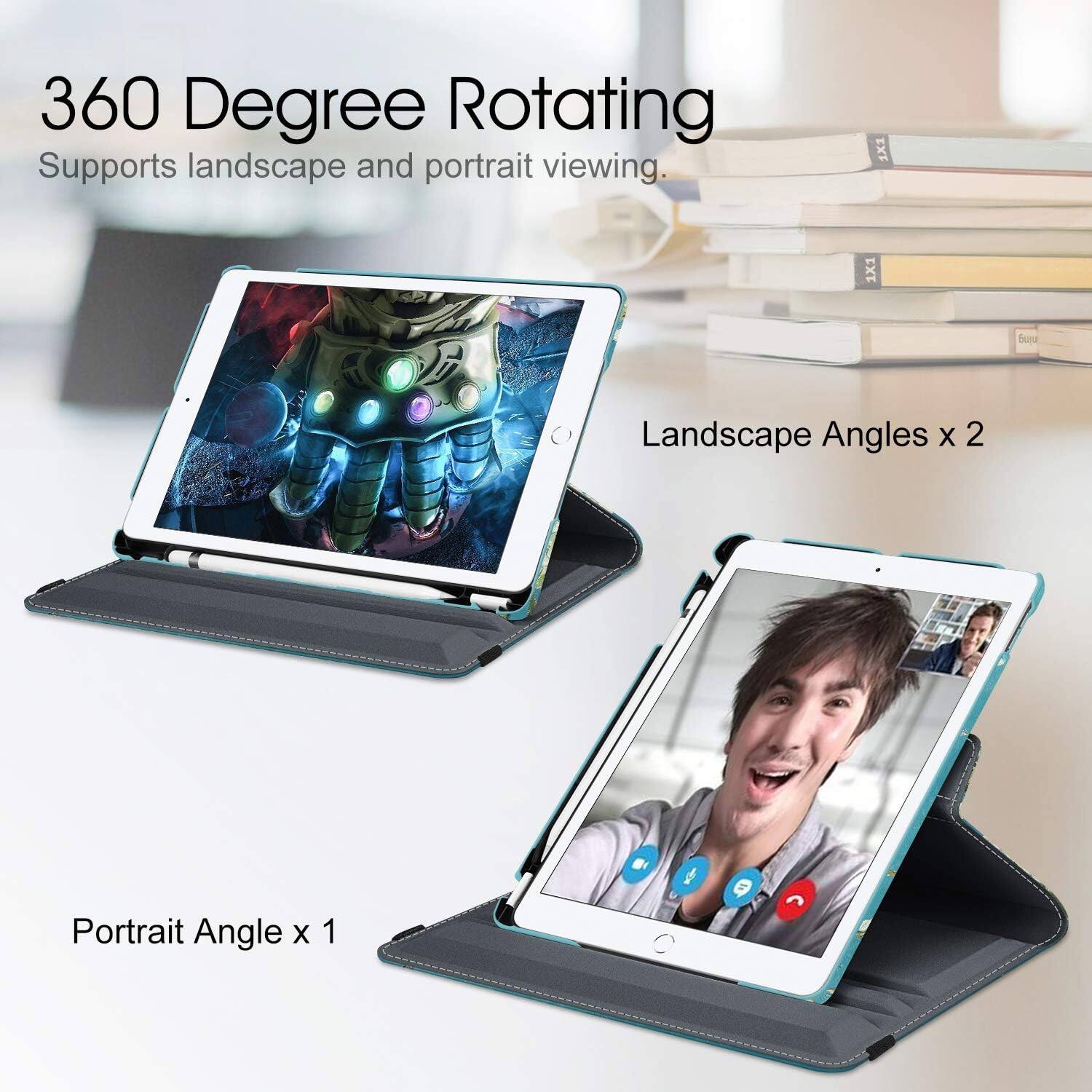 360 Degree Rotating  
Supports landscape and portrait viewing.  
Landscape Angles x 2  
Portrait Angle x 1