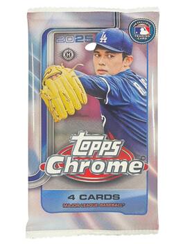 2025-26 Topps Chrome MLB Baseball Hobby Individual Booster Pack