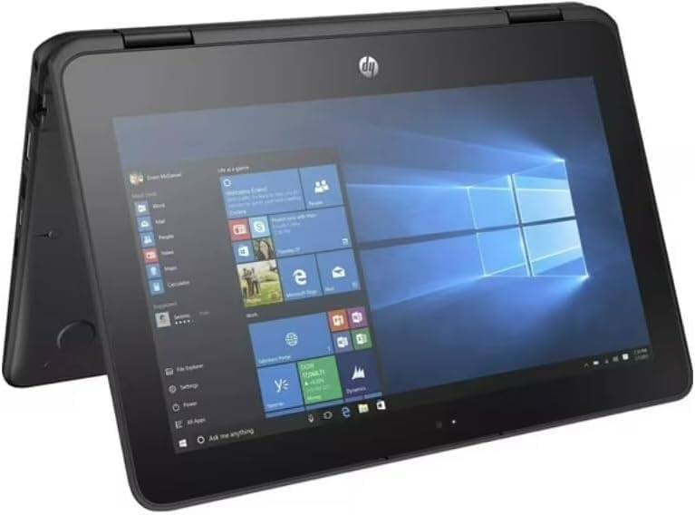 Angle. HP - HP ProBook x360 11 G2 EE 11.6" Touchscreen 2 in 1, Intel Core i5-7Y54 core @ 1.2 GHz 8GB RAM 128GB SSD Windows 11 Pro.