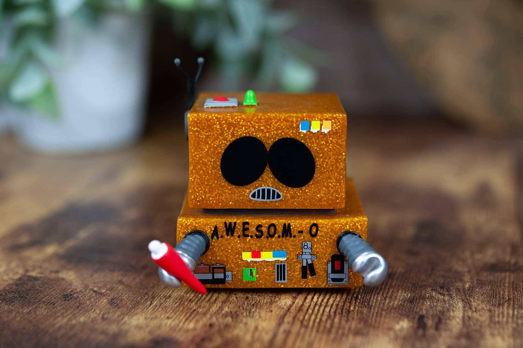 Alt View 3. Kidrobot - South Park AWESOM-O Glitter Exclusive Collectible Figure | Stands 3 Inches Tall - Gold.