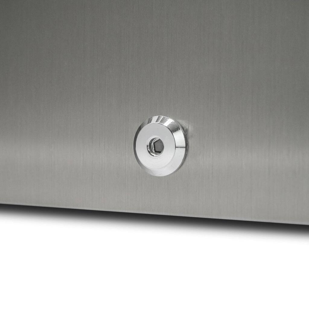 Alt View 5. Danby - 4.4 Cu. Ft. Outdoor Mini Fridge - Stainless Steel.