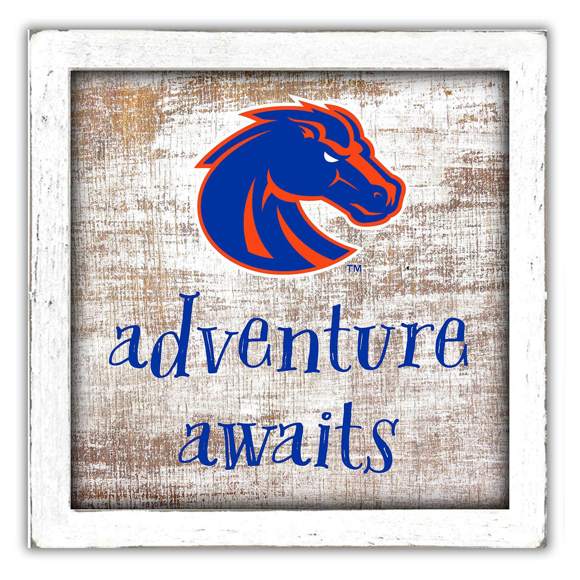 Fan Creations - Boise State Broncos 14'' x 13'' Adventure Awaits Money Box - Multicolor
