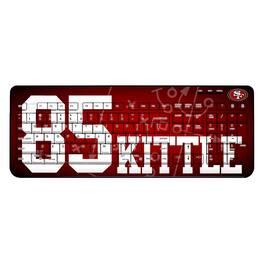 Keyscaper - George Kittle San Francisco 49ers Wireless Keyboard - Black