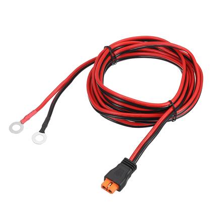 Front. Unique Bargains - XT60i to O Ring Terminal Cable, 12AWG 300V XT60i Female to O Ring for Lithium Battery/Solar/Drone - Red and Black.