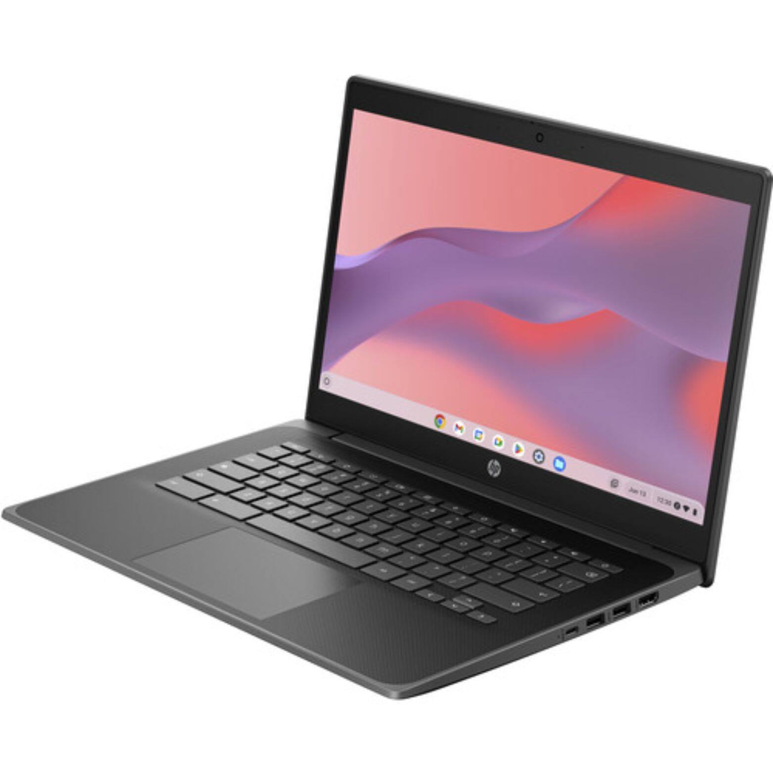 Alt View 2. HP - Fortis G11 Chromebook 14" Intel N100 0.8 GHz 4 GB 32GB SSD Intel UHD Graphics ChromeOS - Black.