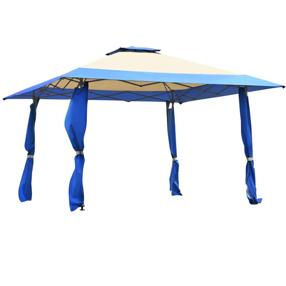 Alt View 1. Pefilos - 13 Feet x 13 Feet Pop Up Canopy Tent Instant Outdoor Folding Canopy Shelter-Blue, Party Tent for Outside Party Waterproo - Blue.