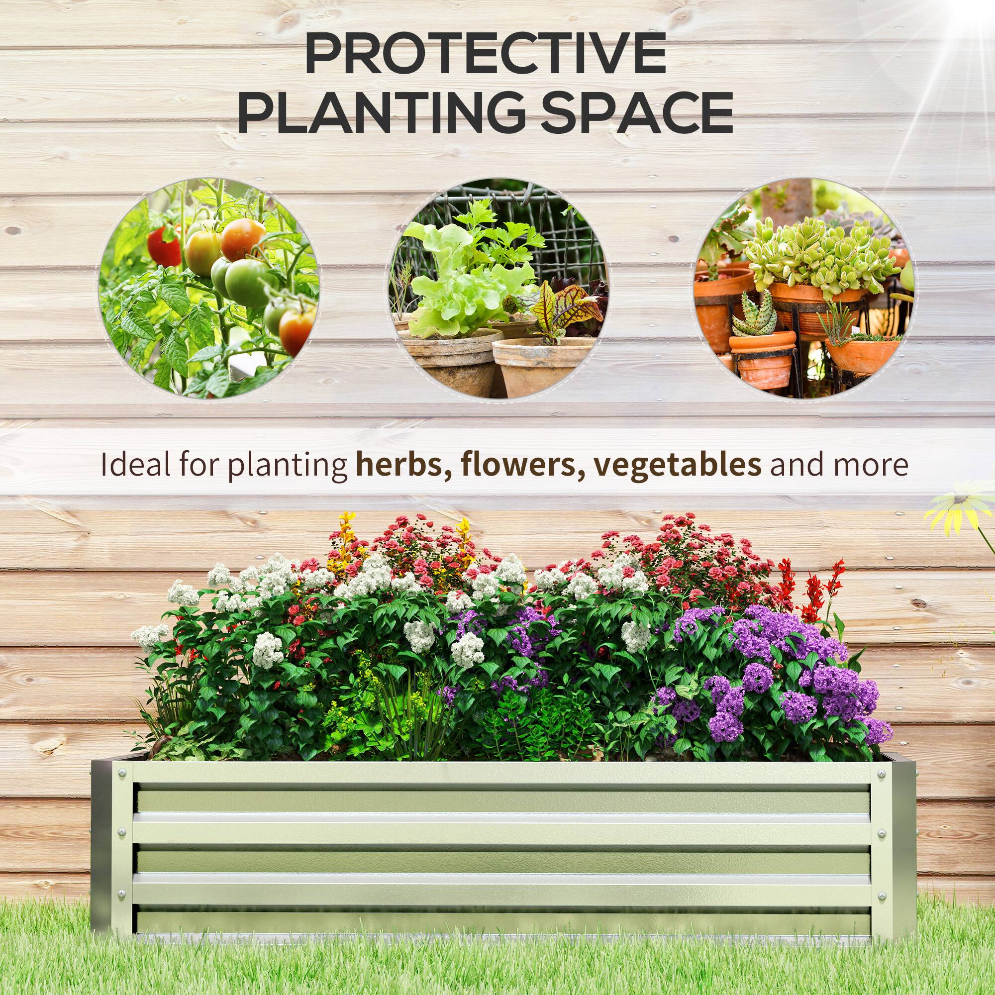 PROTECTIVE PLANTING SPACE

Ideal for planting herbs, flowers, vegetables and more