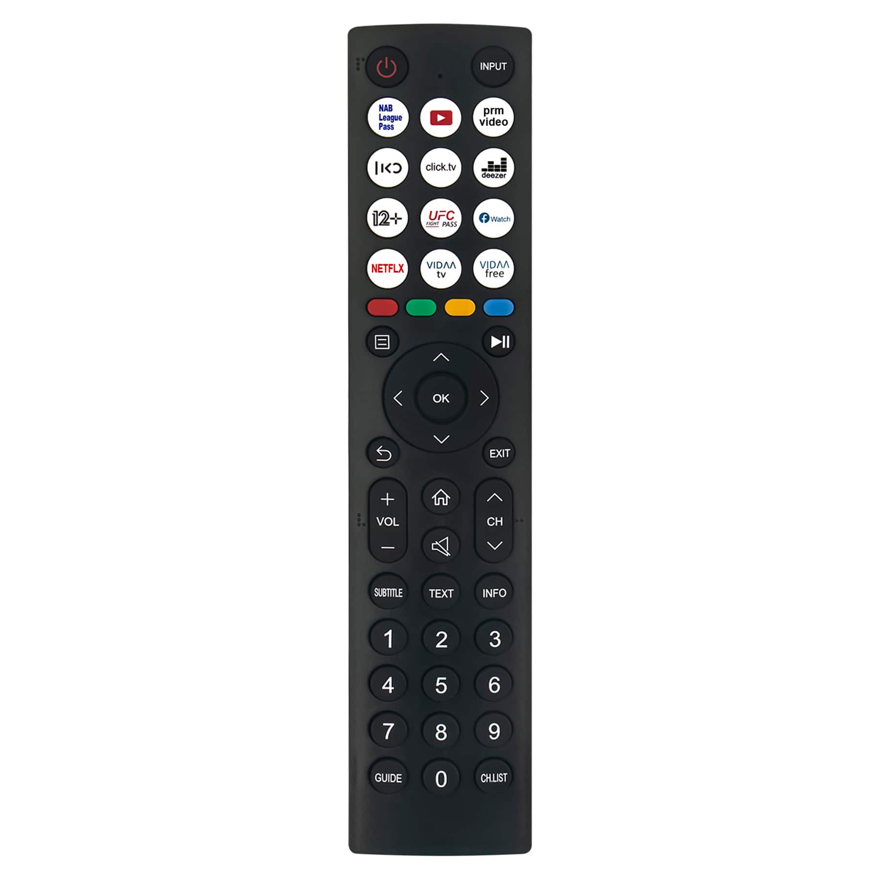 ALLIMITY - EN2T36H Replacement Remote, Fit for Hisense Vidaa Smart TV EN2T36H - Black