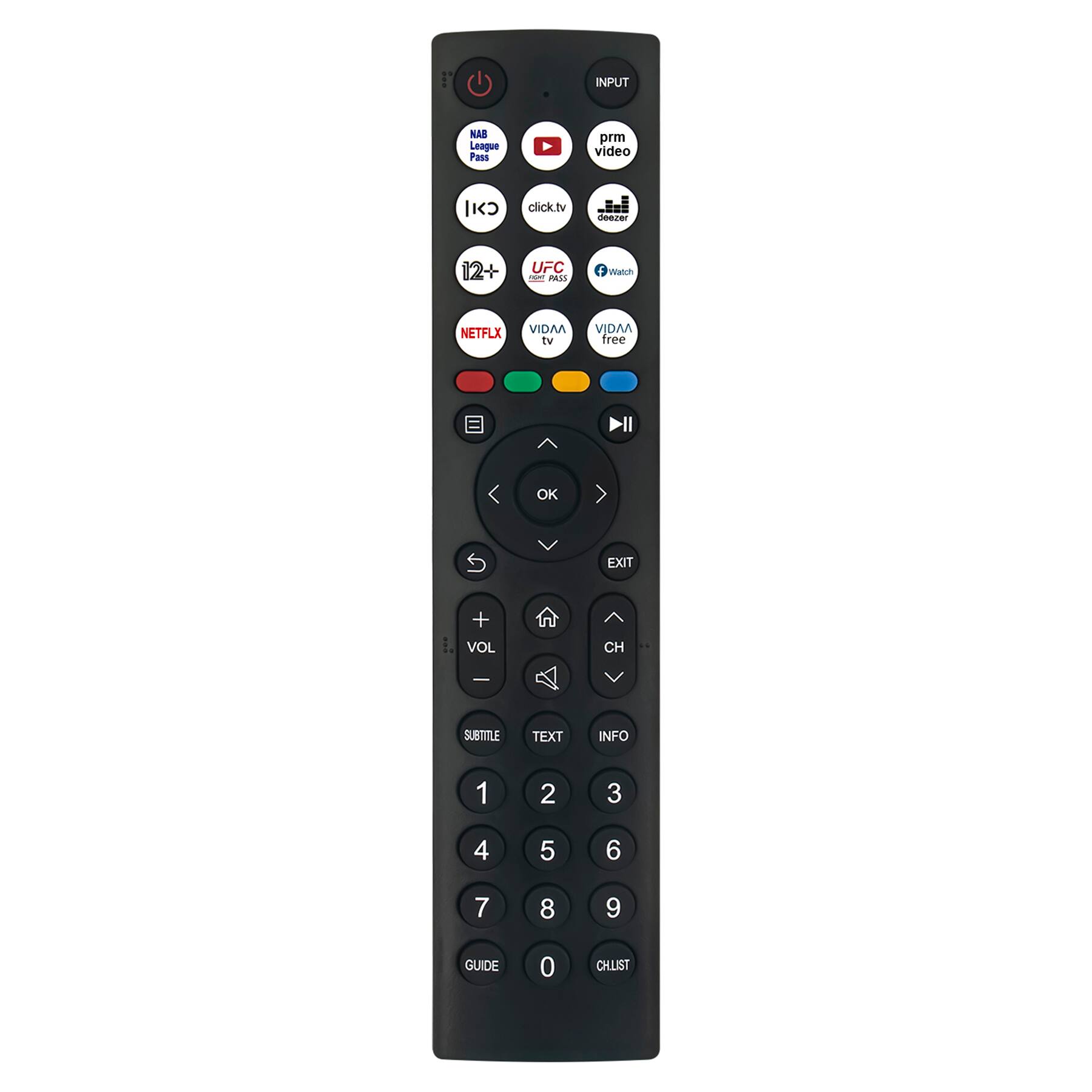 ALLIMITY - EN2T36H Replacement Remote, Fit for Hisense Vidaa Smart TV EN2T36H - Black