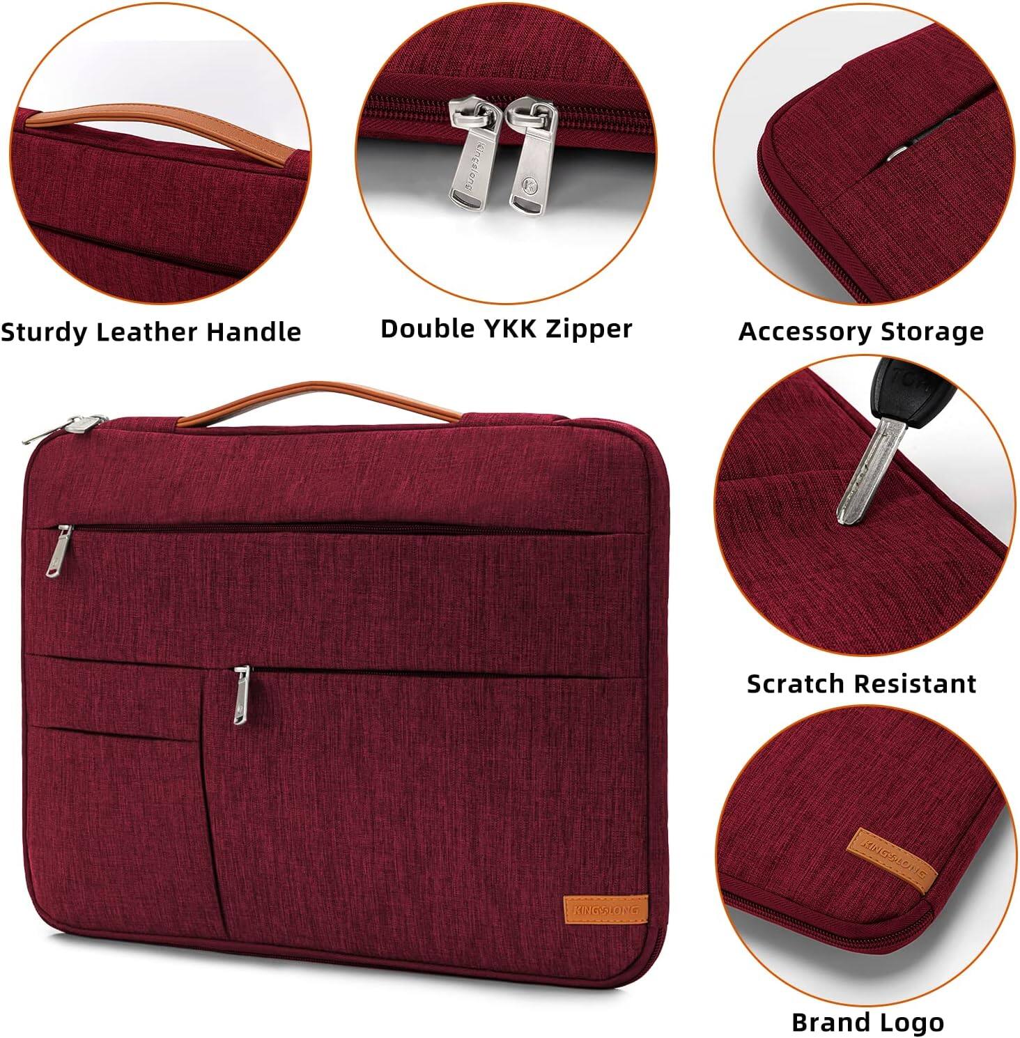 Aingaleng Sturdy Leather Handle Double YKK Zipper Accessory Storage Scratch Resistant KINGOLONG HG6E Brand Logo