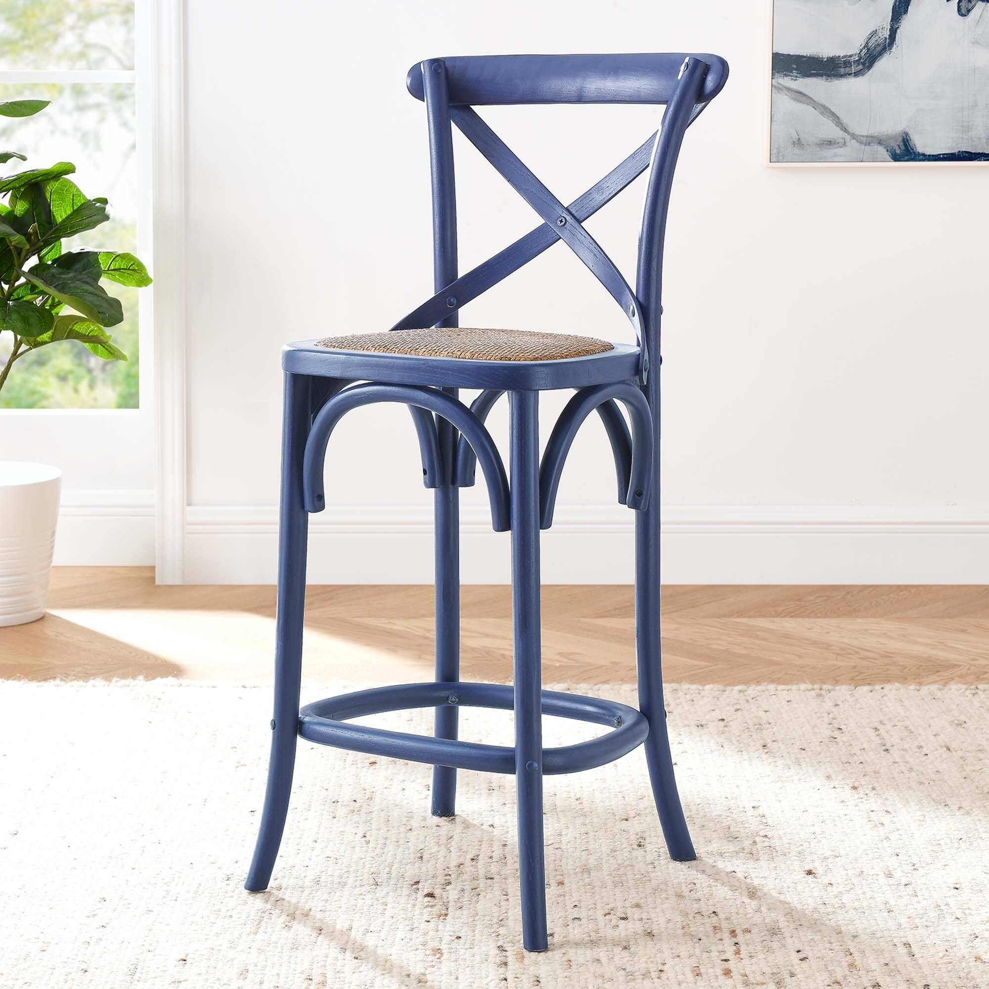 Alt View 5. Modway - Gear Counter Stool by Modway - Blue.