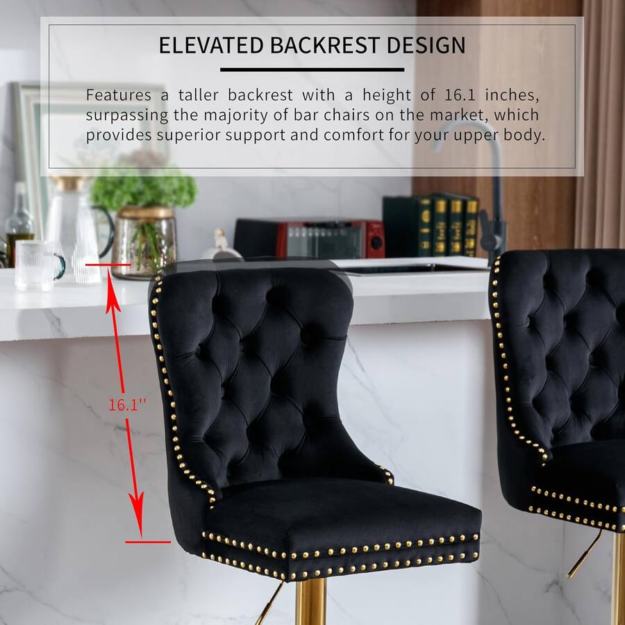 Stools Trinkets Crazed Swivel Bar Stools Set of 2 with Upholstered Back ...