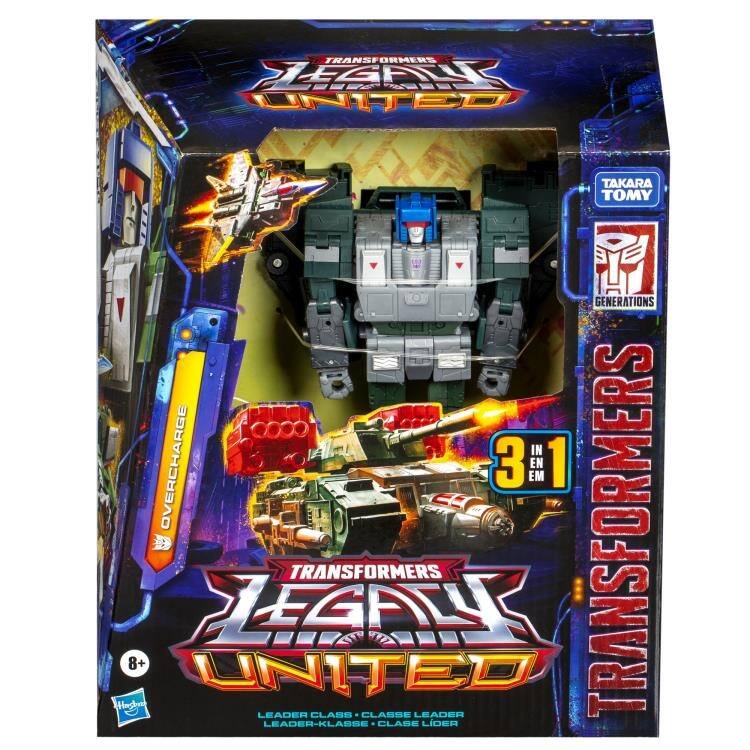 TRANSFORMERS LEGACY UNITED  
TAKARA TOMY GENERATIONS  
OVERCHARGE 3 IN 1  
LEADER CLASS  
8+  
LEADER-KLASSE  
CLASSE LIDER  
CLASSE LEADER