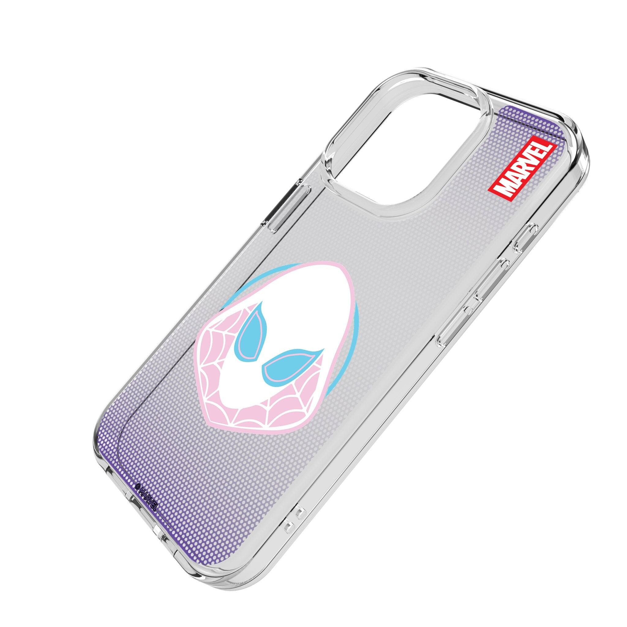 Angle. Keyscaper - Marvel Grid Clear Phone Case - Apple iPhone 14 Pro Max - Spider-Gwen.