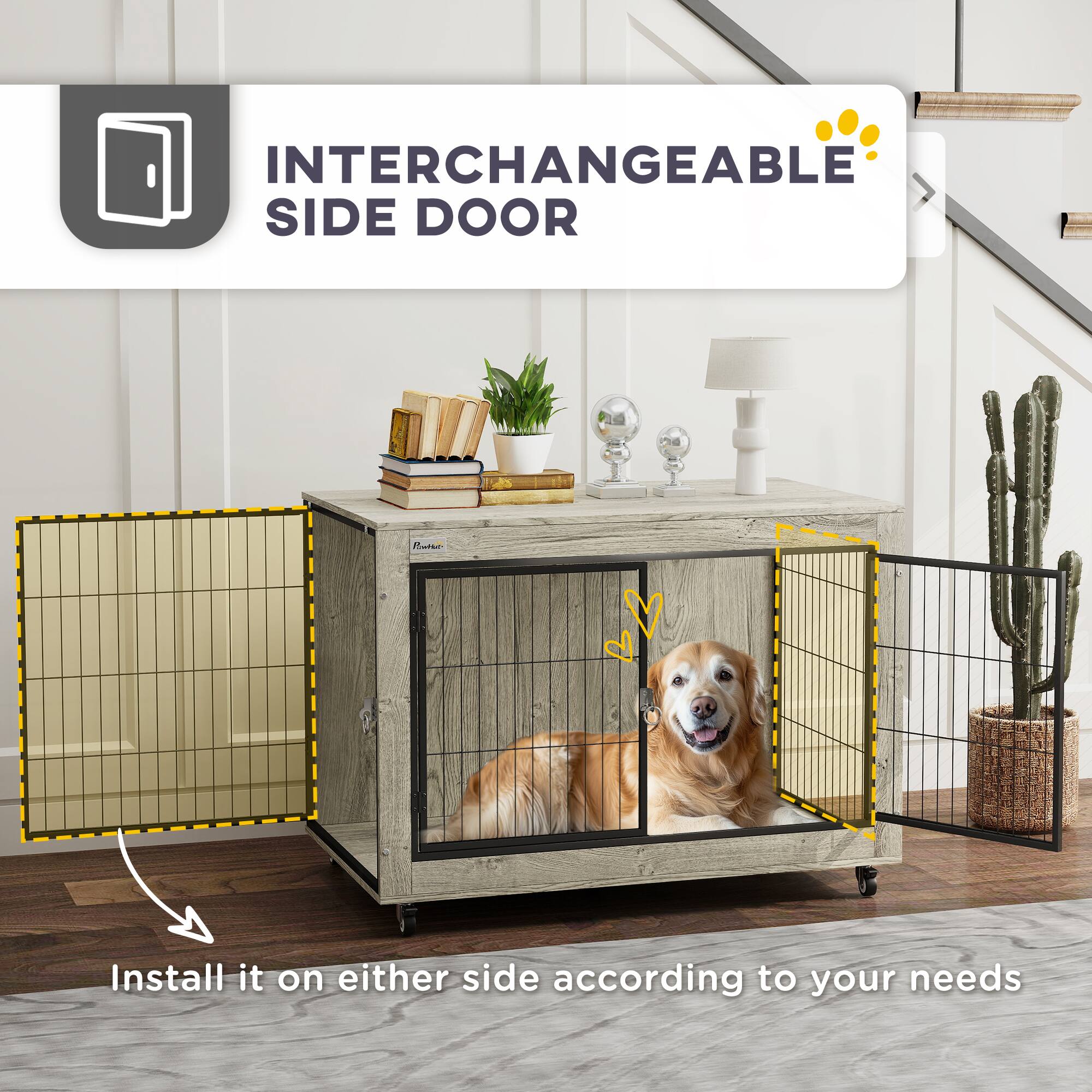 INTERCHANGEABLE SIDE DOOR

Install it on either side according to your needs